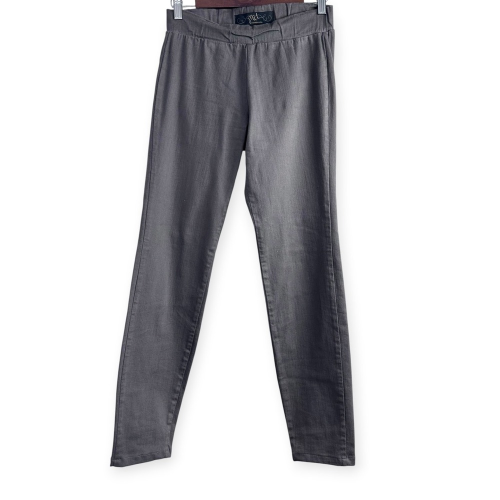 MU Makers USA Pants Womens XS Taupe Slim Leg Elastic Waist Cotton